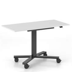 höhenverstellbarer Schreibtisch kleiner Schreibtisch mit Rollen Arbeitstisch Büro Home Office Nowy Styl eModel 2.0 MINI
rechteckige Tischplatte