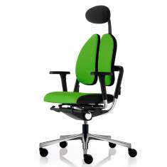 Bürostuhl mit Kopfstütze Bürodrehstuhl grün Drehstühle ergonomisch Nowy Styl xenium duo-back