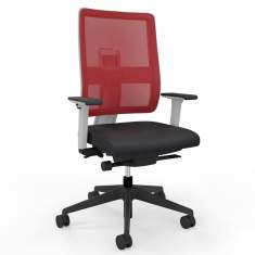 Bürostuhl rot Bürodrehstuhl moderne Bürostühle Viasit Toleo