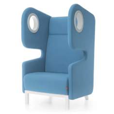 Lounge Sitzmöbel blau Sessel Lounge akustik Büro Loungemöbel SmartPhone Box silent PAC