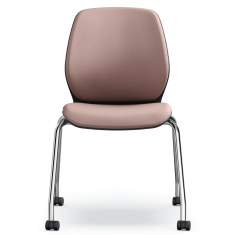 Besucherstühle mit Rollen rosa Konferenzstuhl flexible Konferenzstuhl se:do Besucherstuhl