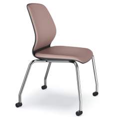Besucherstühle mit Rollen rosa Konferenzstuhl flexible Konferenzstuhl se:do Besucherstuhl