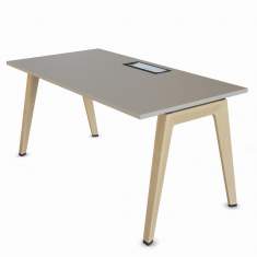 Schreibtisch modern Büromöbel Schreibtische Holz Steelcase, B-Free Tisch