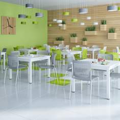 Besucherstuhl weiss Konferenzstühle Cafeteria Stühle, Nowy Styl, Calado