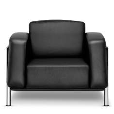 Ledersessel schwarz Büro Loungemöbel,Nowy Styl, Classic Sessel