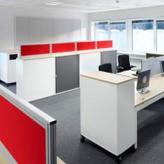 Büroschrank | Rolladenschrank, Hochformat, ROHDE & GRAHL (Nowy Styl Group), K40 Jalousietür