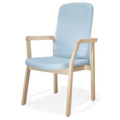 Besucherstuhl Holz Besucherstühle Sessel blau Lounge Stuhl Kusch+Co 2960 Embia