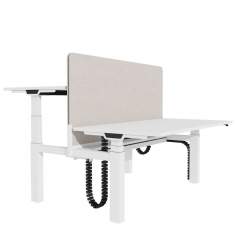 Höhenverstellbarer Schreibtisch elektrisch ergonomische Schreibtische weiss Bürotisch CEKA Styles
Doppelarbeitsplatz