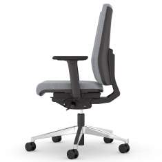 Bürostuhl grau Drehstühle ergonomischer Bürodrehstuhl exklusiv, viasit, F1 Pro