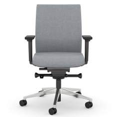 Bürostuhl grau Drehstühle ergonomischer Bürodrehstuhl exklusiv, viasit, F1 Move