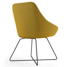Loungestuhl gelb Besucherstuhl Lounge Stuhl Loungesessel Viasit Calyx