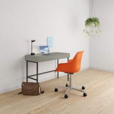 Drehstuhl orange Konferenzstühle mit Armlehnen Drehstühle mit Rollen Viasit Repend