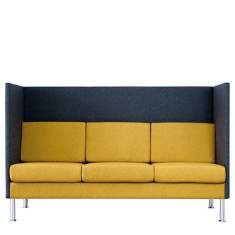 Sofa hoher Rücken grau gelb Loungesofa Büro Loungemöbel SMV Sitz- & Objektmöbel, Manhattan HalfBack