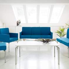 Loungesessel blau Büro Loungemöbel Sofa SMV Sitz- & Objektmöbel, 2Talk