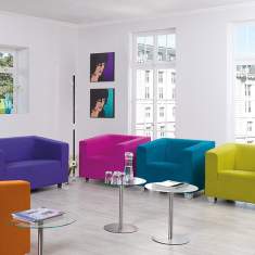 Loungesessel bunt Büro Clubsessel Design Loungemöbel, SMV Sitz- & Objektmöbel, CLINC