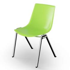 Besucherstuhl grün Besucherstühle Konferenzstuhl  Kunststoff Konferenzstühle Cafeteria Stühle, rosconi Objektmöbel - BLAQ 468