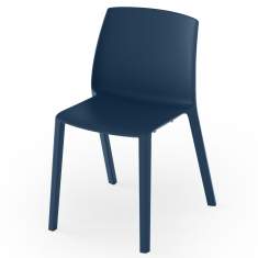 Gartenstuhl Kunststoff Outdoor-Stuhl blau Besucherstuhl Polypropylen Rosconi Obejktmöbel - maldo