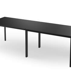 Tischsystem schwarz Konferenztisch Reihenverbindung Konferenztiche stapelbar Tisch rosconi Objektmöbel - mandelbrot