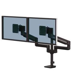 Monitorhalter Tischhalterungen schwarz Monitorhalterungen Fellowes Tallo Modular™ Doppel Monitorarm 2FMS