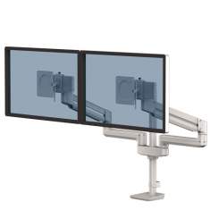 Monitorhalter Tischhalterungen silber Monitorhalterungen Fellowes Tallo Modular™ Doppel Monitorarm 2FMS