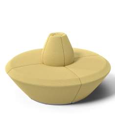 Lounge Sitzinsel modular Loungemöbel gelb Skandiform Spino 90