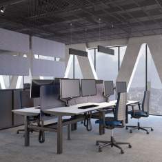 Bürostuhl blau Drehstuhl Büro Drehstühle Bürostüle mit Armlehnen SITAG X-Line