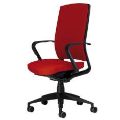 Bürostuhl rot Bürodrehstuhl moderne Bürostühle Mauser Büro und Objektmöbel genius II Serie 450 Drehstuhl