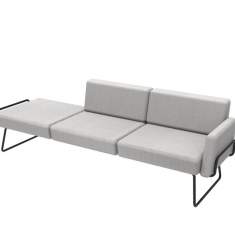 Sofa grau Loungesofa Modulare Sitzelemente Modulare Sofas SMV Sitz- & Objektmöbel, MaLou