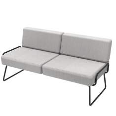 Sofa grau Loungesofa Modulare Sitzelemente Modulare Sofas SMV Sitz- & Objektmöbel, MaLou