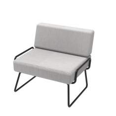 Modulare Sitzelemente grau Sessel Lounge SMV Sitz- & Objektmöbel, MaLou