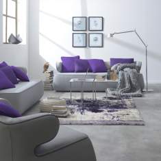Lounge Sofa Stoff grau Loungesofa, SMV Sitz- & Objektmöbel, Bonny
