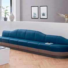 Sofa Lounge Modulare Sofas blau SMV Sitz- & Objektmöbel Kahuna