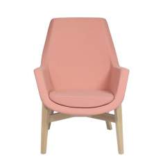 Lounge Sessel rosa Bürosessel Clubsessel SMV Sitz- & Objektmöbel, Kinzika M