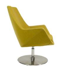 Lounge Sessel gelb Bürosessel Clubsessel SMV Sitz- & Objektmöbel, Kinzika M