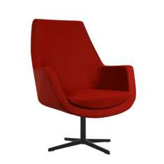 Lounge Sessel rot Bürosessel Clubsessel SMV Sitz- & Objektmöbel, Kinzika M