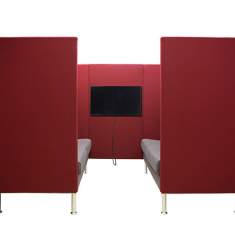 Loungesofa mit Trennwand Sofa Lounge SMV Sitz- & Objektmöbel, MANHATTAN HighBack