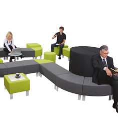 Modulare Sitzelemente Lounge Sitzmöbel, SMV Sitz- & Objektmöbel, WAVE
