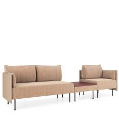 Modulare Sitzgruppen beige Lounge Sitzmöbel Kusch+Co Creva Soft Landscape