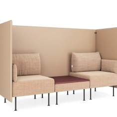 Modulare Sitzgruppen beige Lounge Sitzmöbel Kusch+Co Creva Soft Landscape