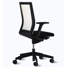 Wilkhahn Stuhl Büro Stoff schwarz weiss Bürodrehstuhl Wilkhahn, Neos Bürodrehstuhl