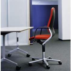 Bürostühle exklusiv Bürodrehstühle rot Bürostuhl Wilkhahn, FS-Linie Bürodrehstuhl