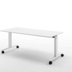 kollaboratives Arbeiten Steh-Sitz-Tisch Whiteboard höhenverstellbar WINI WINEA FLOW MEET
