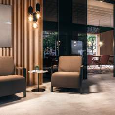 Loungesessel beige Sessel Lounge Consento Assmann Büromöbel Cuneo