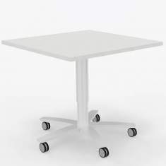 Rolltisch grau Rolltische quadratisch Konferenztisch auf Rollen Konferenztische Rund, CEKA, Lift-Tisch