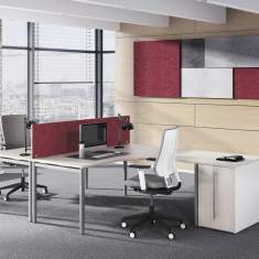 Eckschreibtisch höhenverstellbarer Schreibtisch Büromöbel Schreibtische weiß CEKA, CenFormX
höhenverstellbar
Kabelwanne