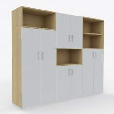 Büroeinrichtung Büro Schrank Raumteiler Holz,  Büroschrank, CEKA, CombiNeo Modularsystem