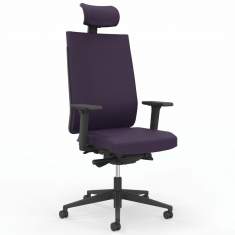 Bürostuhl violett Bürostühle mit Kopfstütze Drehstuhl Büro Drehstühle Viasit F1 Pro NPR