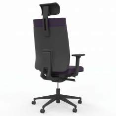 Bürostuhl violett Bürostühle mit Kopfstütze Drehstuhl Büro Drehstühle Viasit F1 Pro NPR