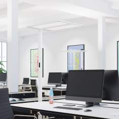 Büro Stehleuchten Edelstahl natürliches Licht Büroleuchte Stehlampe Regent Lightpad Office