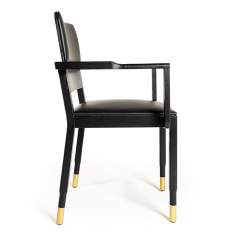 Besucherstuhl schwarz Besucherstühle Holz Restaurant Stuhl Rosconi Konstantin Chair Original